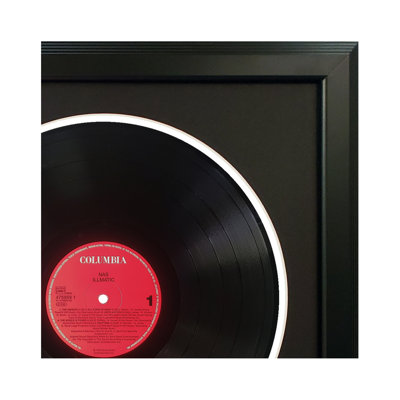 Nas «Illmatic», art mural disque vinyle encadré, présentation de la pochette d'albums, décor de souvenirs de musique, cadeau unique pour les amateurs de vinyle