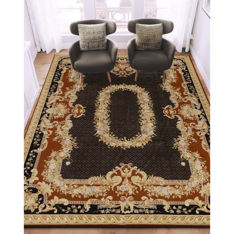 Tapis rectangulaire noué à la main
