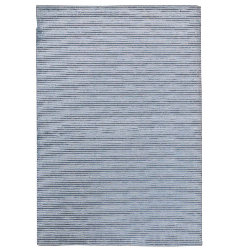 Striped Area Rug in Blue, Rectangle 4' x 6'