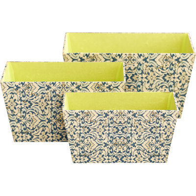 Ensemble de 3 bacs rectangulaires