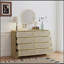 Charmante commode double en rotin naturel pour chambre à coucher et salon