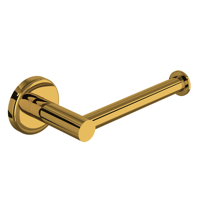 Lombardia® Wall Mount Toilet Paper Holder, Unlacquered Brass