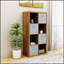 Organisateur intelligent à 8 cubes avec tablettes ouvertes à l'arrière, rangement polyvalent et peu encombrant pour toute pièce-1861425441