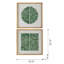 Ensemble d'art mural 23,5 "x 23,5" Elos