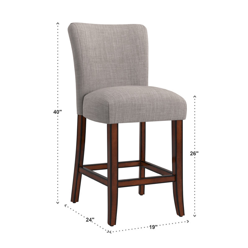 Tabouret de comptoir 26 po Lancaster, Gris
