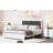 Queen Size Upholstered Bed With Led Light-463985840