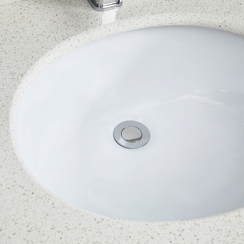 Rust Ceramic Lavatory Sink For Decoration - Oval Undermount, White, Heat, Stain, Scratch With Overflow White Bathroom Undermount Ceramic, Scratch, , Installed