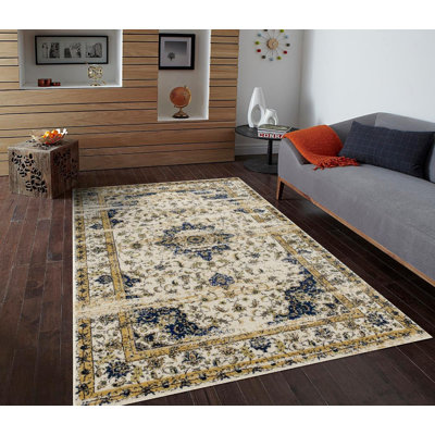 Tapis floral rétro