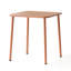 Table carrée pour l'extérieur Brick Red