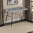 Blakes Gray Finish Hutch with Storage Computer Desk with Metal Leg, 33.8" H X 46.95" W X 23.55" D