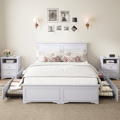 Grand lit classique avec rangement Classic