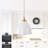 Jafruddin 1-Light White Finish Dimmable Pendant Light