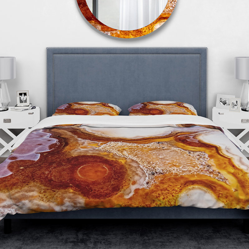 Modern & Contemporary Abstract Duvet Cover, Twin Duvet Cover + 1 Sham
