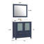 Ensemble de meuble-lavabo simple 36 "avec miroir -62326225