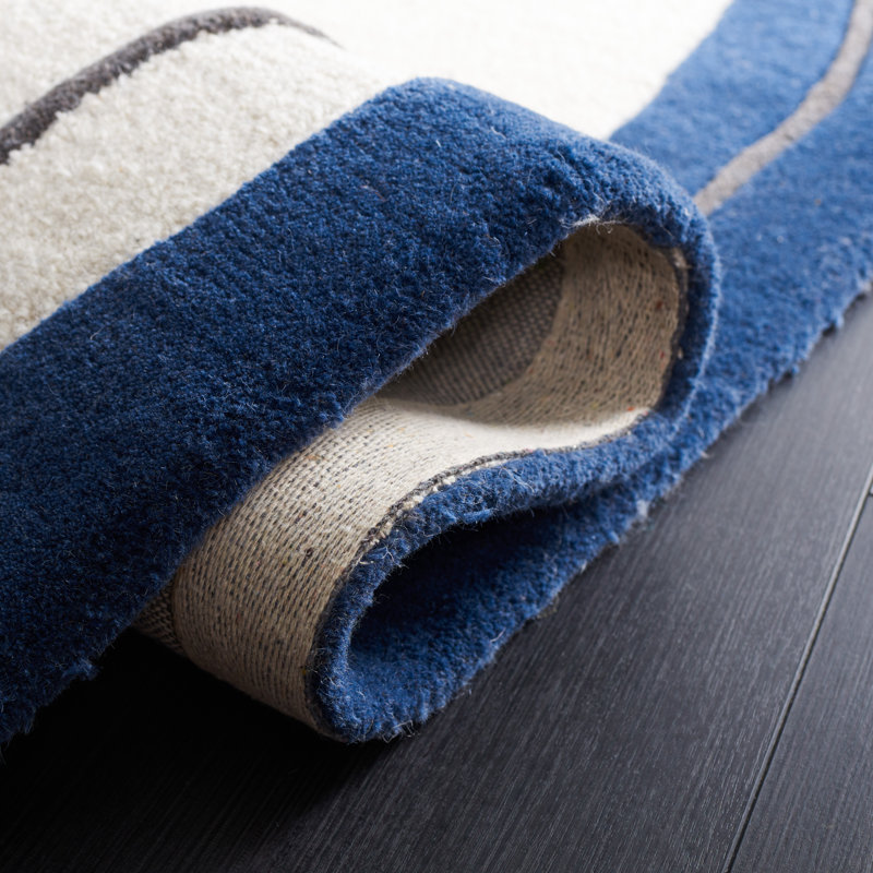 Tapis abstrait en laine / viscose touffeté à la main Katsusuke, Rectangle de 5 pi x 8 pi