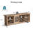 3-Piece Living Room Table Set, 66" TV Stand And 2 End Tables-121883805