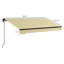 Auvent rétractable manuel 8 pi x 6,5 pi, abri de soleil pour terrasse avec matériau de décoloration, cadre en aluminium pour terrasse, balcon, cour, protection solaire beige, cadre, différentes zones