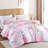 Floral Comforter Set 3 Pieces- All Seasons Patchwork Flower Cozy Comforter With Two Pillowcases-116926517-116926520