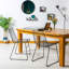 42cm H Cross Back Side Chair