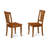 5 Piece Kitchen Table Set for 4 Includes an Oval Dining Table with Butterfly Leaf and 4 Dining Room Chairs, Saddle Brown-1850503451-1817094579