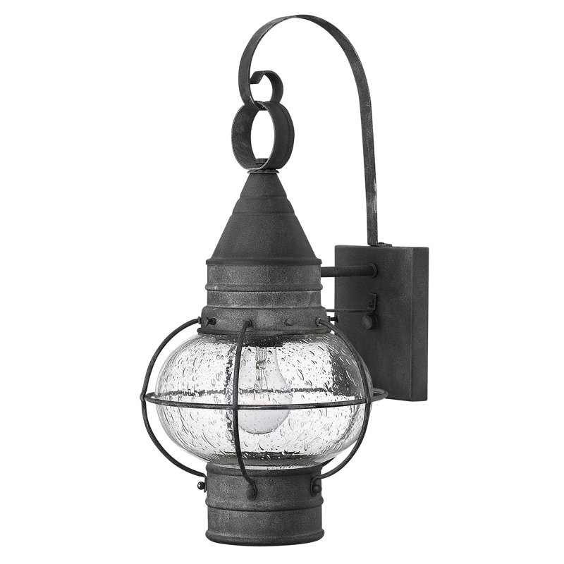 Jolie 1-Light Outdoor Wall Lantern, 18" H x 8.5" W, 75W Medium