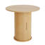 Table de salle à manger 31,5 "à cannelures rondes pour petits espaces avec rangement-898552524