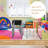 17.5 Inch Set Of 6 Portable Plastic Stack Stools With Metal Frame-1907942428