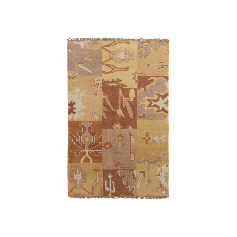 Dibbie Wool Ikat Indoor Rug, Rectangle 5' x 8'