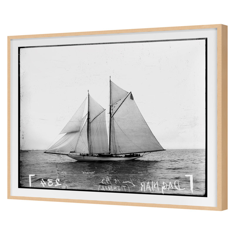 Open Seas 7 Print by THE Studio, 20" H x 24" W, Maple Framed