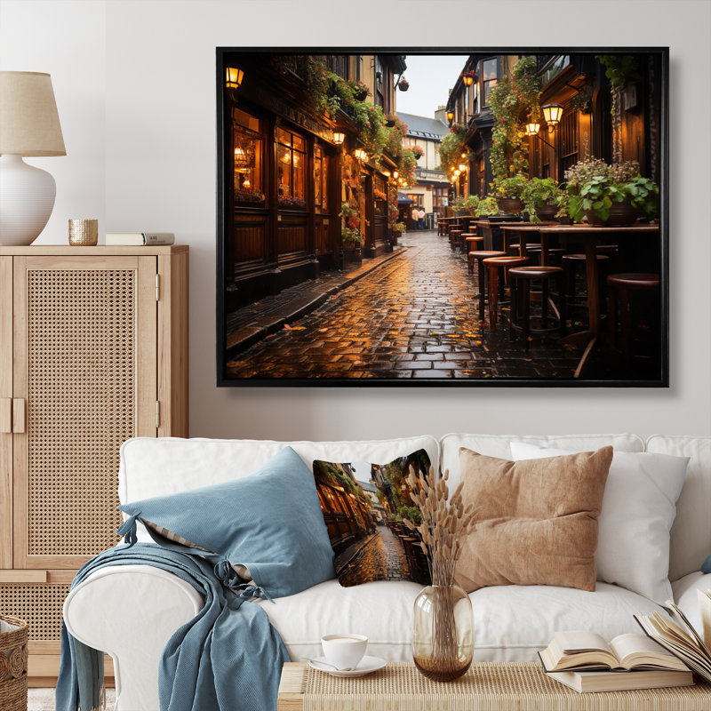 Irlande, Traditions irlandaises II - Irlande, impressions sur toile, Cadre flottant noir, H 16 po x l 32 po x P 1 po