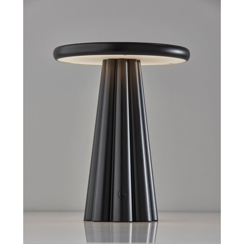 Lampe de table à DEL sans fil Mattie, Noir mat