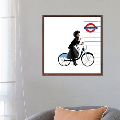 Bike Girl by Nicholle Kobi - Print on Canvas