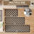 17"x30" Linen-Look Woven Kitchen Mat - Absorbent Non-Slip Washable Cushioned Runner Rug for Sink Area-180417757