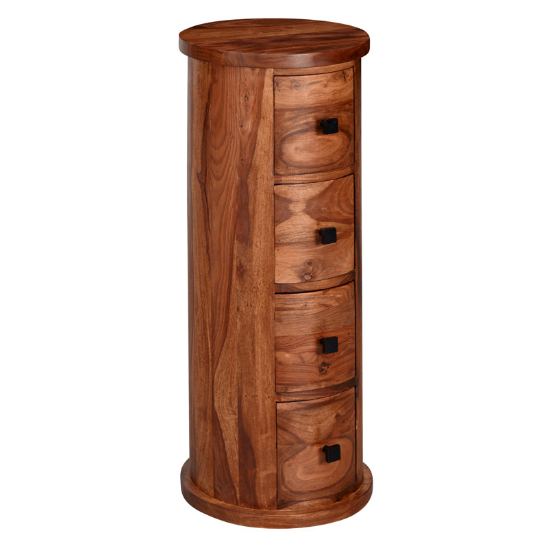 Eligah Solid Wood 35cm W 4 - Drawer Chest of Drawers
