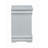 Louis Philippe III Platinum Finish Nightstand
