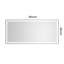 Miroir de salle de bain 96 x 48 pouces à DEL avec cadre en aluminium, miroir de meuble-lavabo mural, anti-buée, mémoire, 3 couleurs, réglable en continu-635941030-635941025