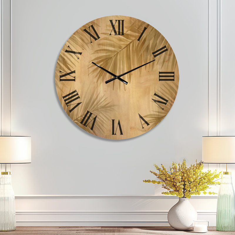Horloge murale Coastal Wood, Medium