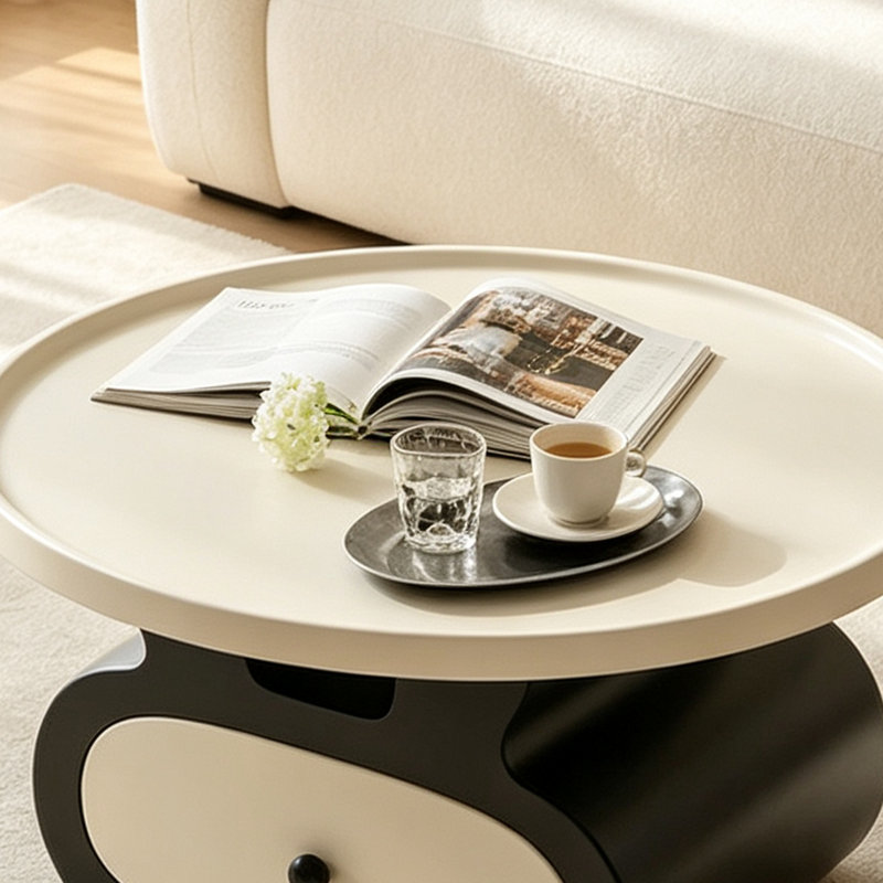 Detrick, 14.56" H x 27.55" W x 27.55" D, Blanc