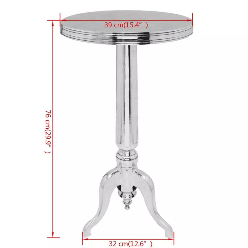 Table de bout en verre, 15.4" x 30.0"