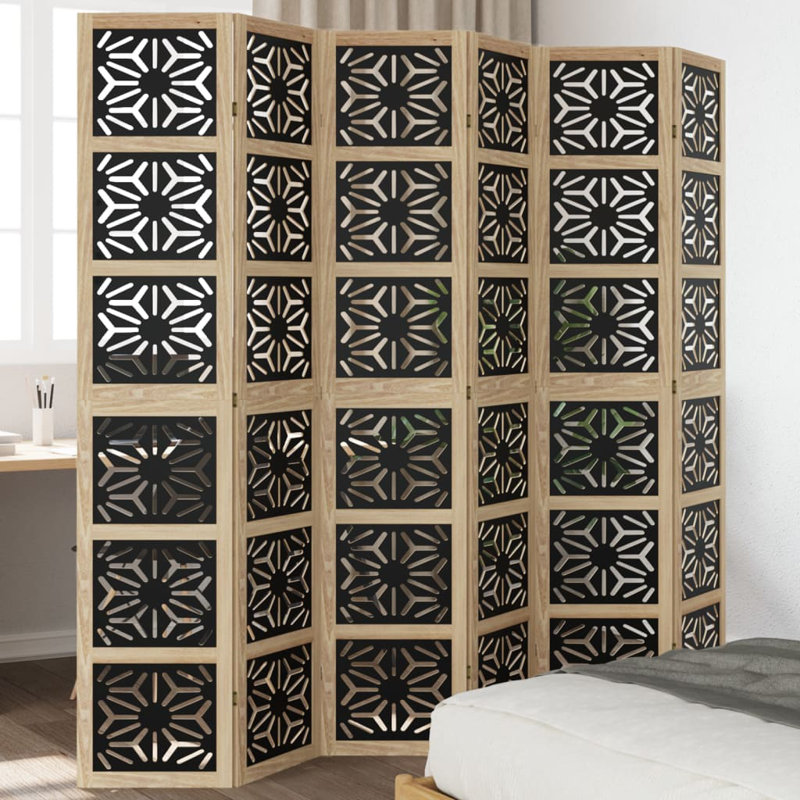 Solid Wood Room Divider, 200cm H x 215cm W
