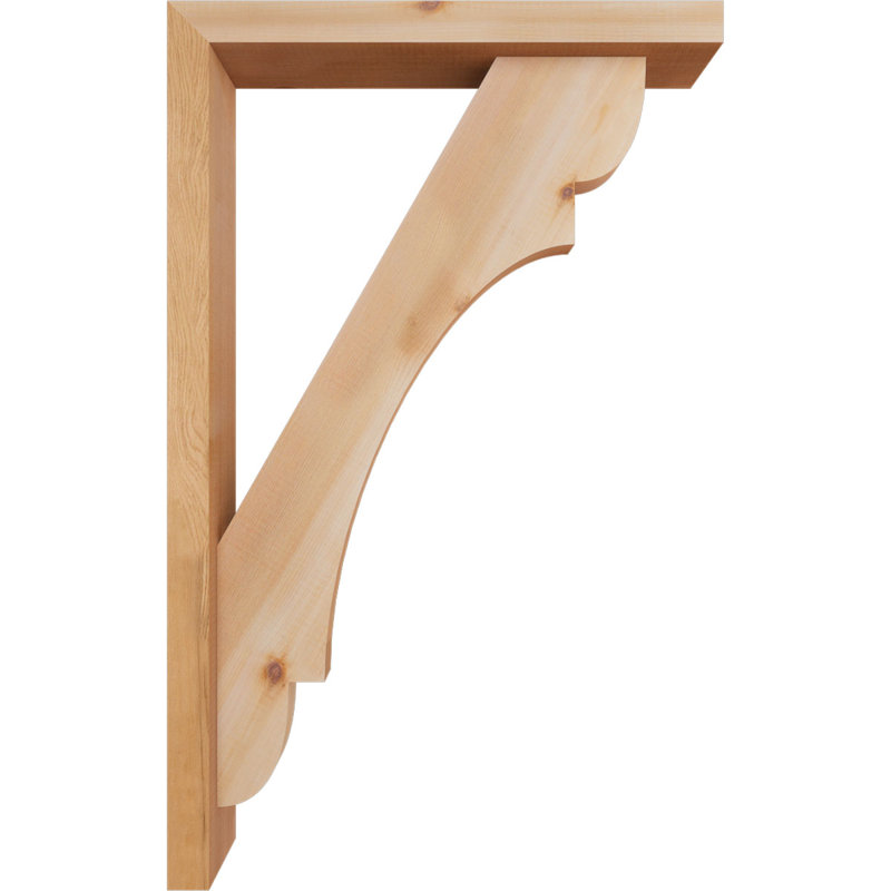 Support de bloc olympique avec entretoise décalée, 32 x 20, Cèdre rouge occidental de l 3 1/2 po (lisse)
