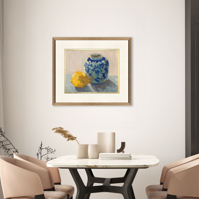 Citron chinoiserie, art encadré