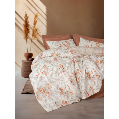 Cotton Blend Abstract Duvet Cover Set with Pillowcases