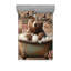 Ensemble de draps en microfibre pour chambre d'amis-96238369