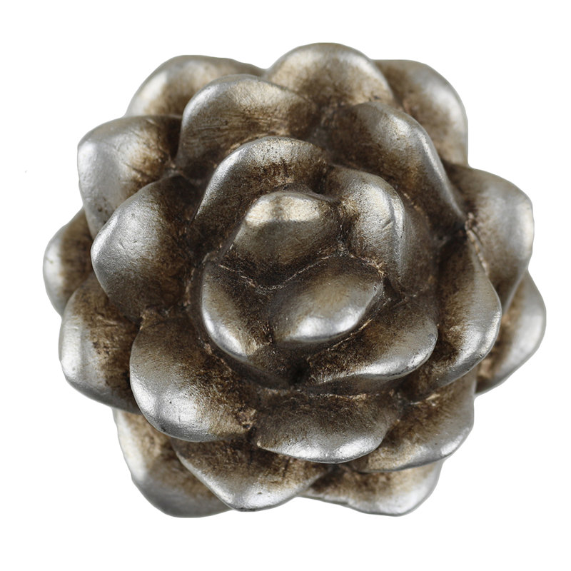 Retenue de rideau 3,5 po Abdisalan, Argent antique
