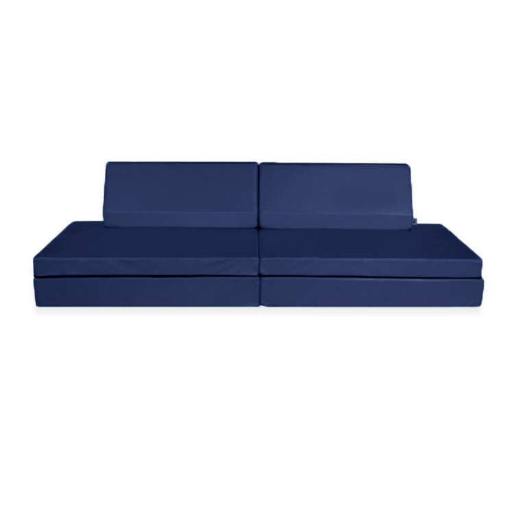 Blocksy Play Couch in Navy Colored Enhanced Fabric Designed for Active and Imaginative Play, Enhanced Blocksy Navy