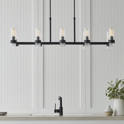 10 - Light Dimmable Linear Chandelier