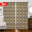 2Pcs Greek Key Pattern Curtains Luxury Gold Black Medallion Window Drapes Rod Pocket Light Filtering Elegant Treatment for Living Room Bedroom Dining Home Decor-1563614030