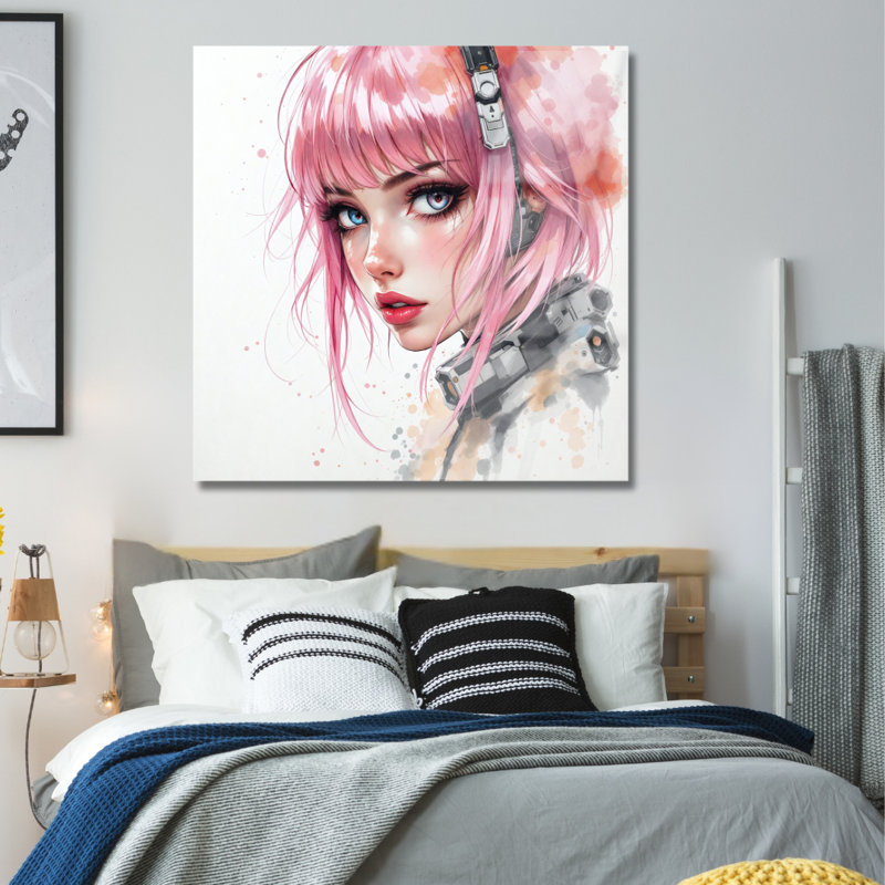 Art mural en verre trempé animé, 24" H x 24" W