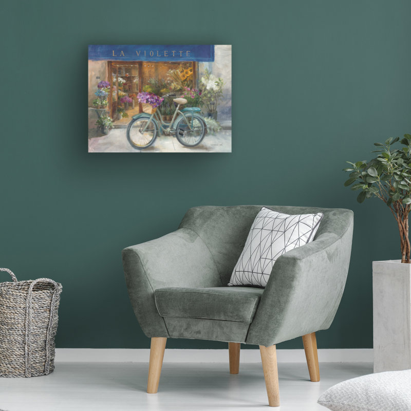 Œuvre sur toile «bol Danhui Nai La Violette», H 35 po x l 47 po